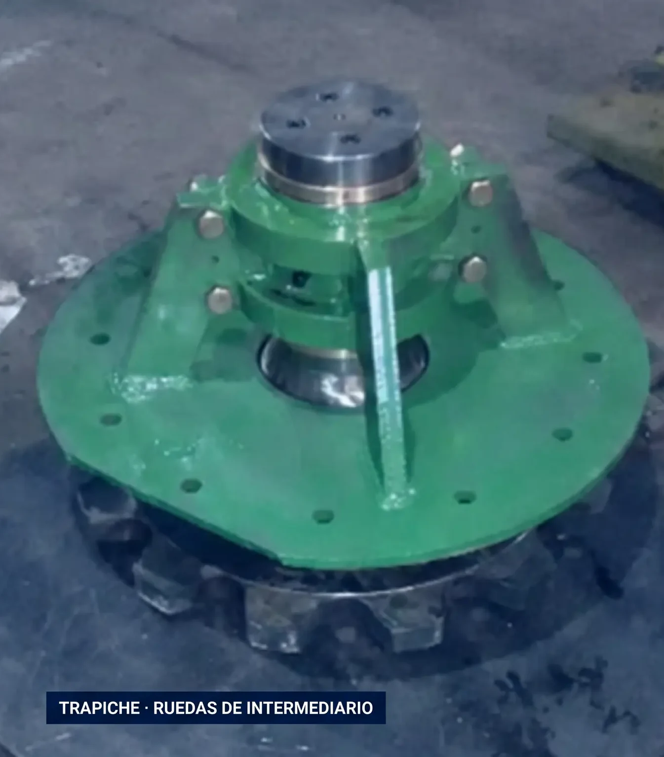 Rueda de trapiche fabricada por TEQUEN Ingeniería